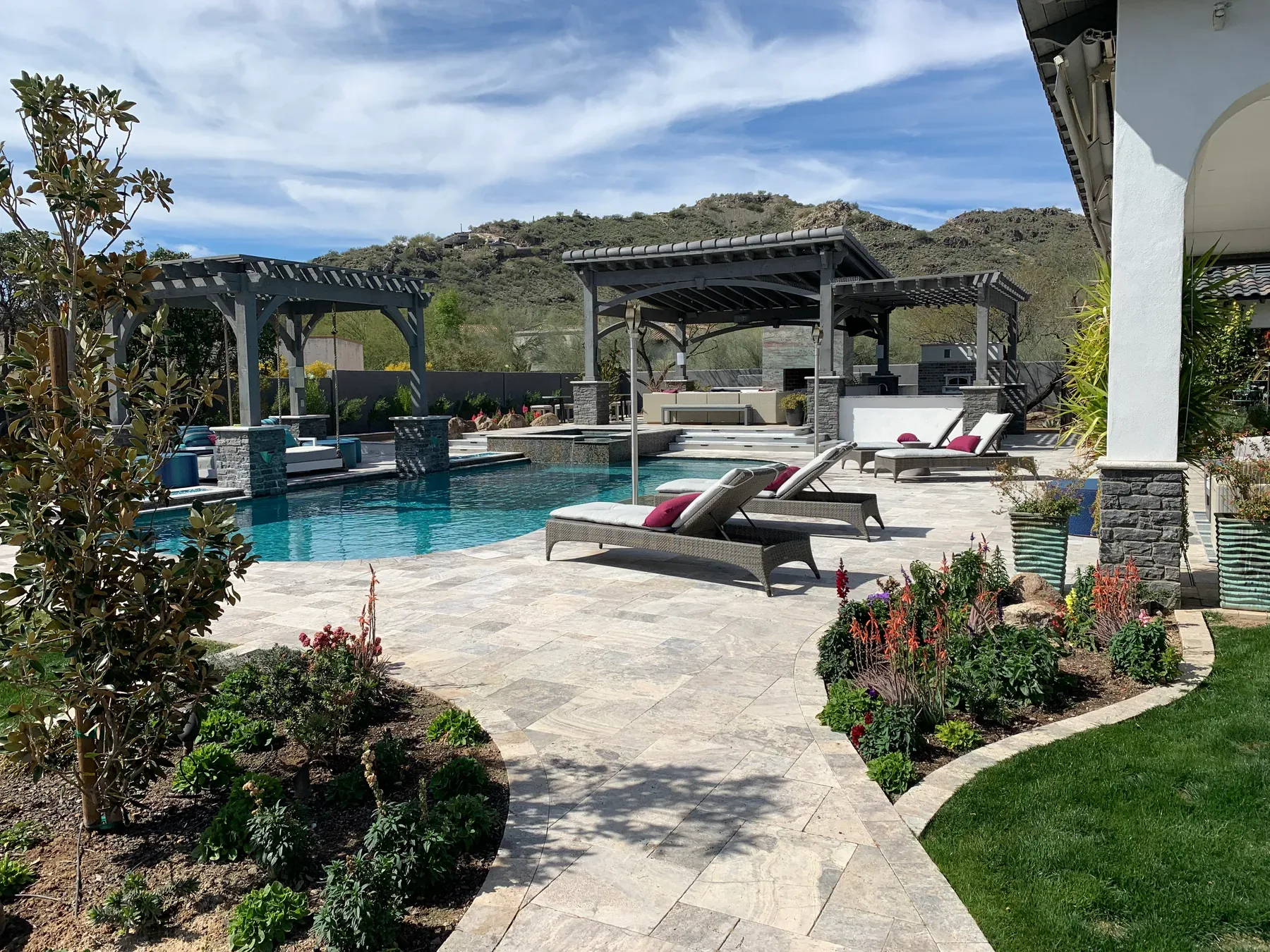 Complete outdoor environment by DCM Pools — Arizona