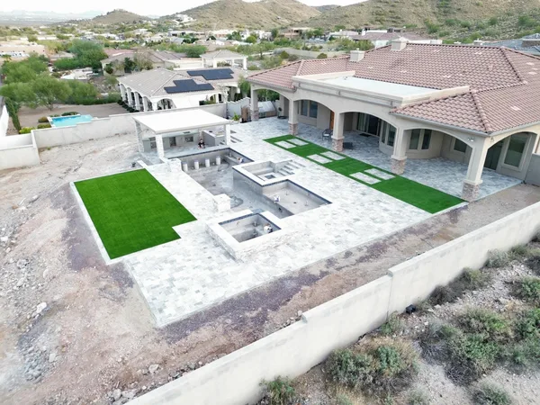 Pool under construction — DCM Pools and Construction, Arizona