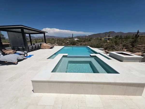 Pool — Arizona desert backyard by DCM Pools
