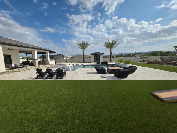 Custom pool — Arizona desert backyard built by DCM Pools
