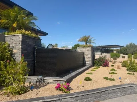 Custom pool — Arizona desert backyard built by DCM Pools